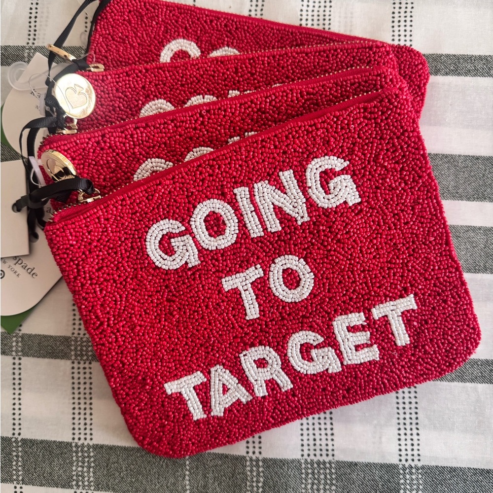 Kate Spade for Target Red Beaded Pouch - Picture 2 of 5